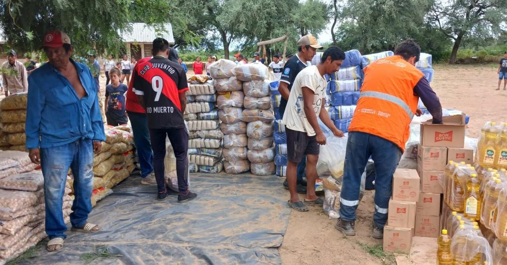 7.500 kilos de víveres a familias de comunidades del departamento de Boquerón