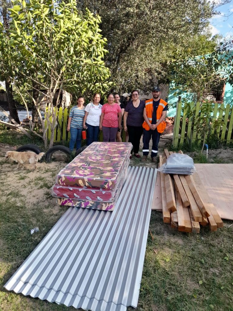 SEN realizó la entrega de materiales de primera necesidad en el distrito de Villeta