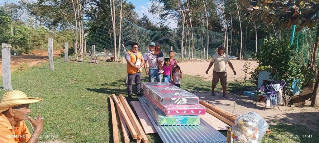 Distribución de aproximadamente 1.300 kilogramos de alimentos para familias del departamento de Caaguazú