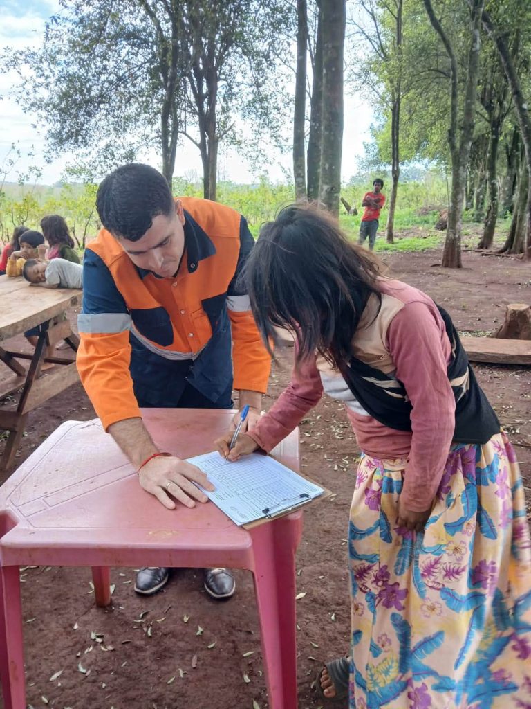 Asistencia humanitaria a la comunidad indígena Y’aka Marangatu.